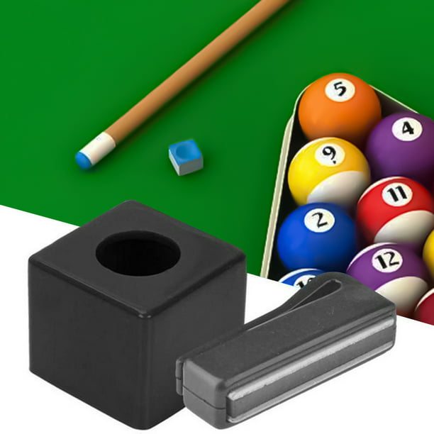 Magnetic Snooker or Pool Cue Chalk Holder with FREE GREEN CHALK